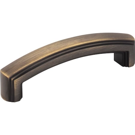 Jeffrey Alexander 96 mm Center-to-Center Antique Brushed Satin Brass Delgado Cabinet Pull 519-96ABSB